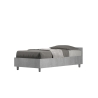 Einzelbett 80x190 cm modern grau Beton ohne Lattenrost Nuamo Verkauf