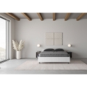 Französisches Doppelbett mit Bettkasten 140x190 aus weißem Holz Nuamo Angebot