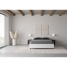 Französisches Doppelbett mit Bettkasten 140x190 aus weißem Holz Nuamo Angebot