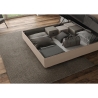 Doppelbett mit Bettkasten und gepolstertem Bettrahmen 160x210 Agueda Rabatte