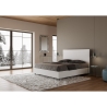 Doppelbett ohne Lattenrost 160x190 cm weiß mit hohem Kopfteil New Egos Angebot
