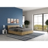 Doppelbett 160x190 aus Holz ohne Lattenrost, mit geneigtem Kopfteil Ankel Angebot