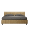 Doppelbett 160x190 aus Holz ohne Lattenrost, mit geneigtem Kopfteil Ankel Verkauf