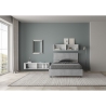 Bett 1,5 Plätze 120x200cm mit Stauraum und geneigtem Kopfteil Demas Sales