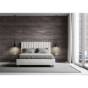 Doppelbett 160x200 ohne Lattenrost mit Kopfteil in Kunstleder Agueda Auswahl