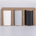 Set aus 3 bunten 750 ml Keramik-Küchendosen mit Deckel Circle Katalog