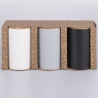 Set aus 3 bunten 750 ml Keramik-Küchendosen mit Deckel Circle Katalog