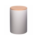 Set aus 3 bunten 750 ml Keramik-Küchendosen mit Deckel Circle Angebot