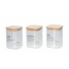 Set aus 3 Glasbehältern 10x14cm für Kaffee, Zucker und Salz Victionary Aktion
