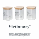 Set aus 3 Glasbehältern 10x14cm für Kaffee, Zucker und Salz Victionary Angebot