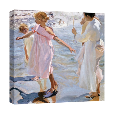 Leinwanddruck "Time for a Bathe Valencia" von Joaquín Sorolla y Bastida Aktion