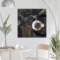 Leinwanddruck Abstraktes Bild in Schwarz und Gold Canone Arturo Armenti Verkauf