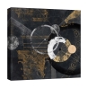 Leinwanddruck Abstraktes Bild in Schwarz und Gold Canone Arturo Armenti Aktion