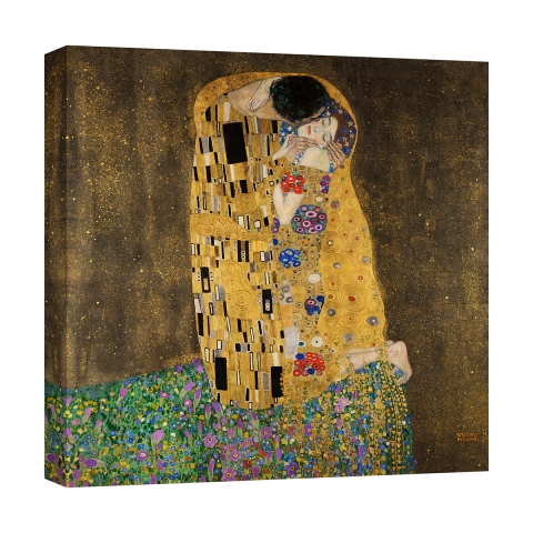 Leinwanddruck Art Nouveau Der Kuss Gustav Klimt Aktion