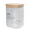 Victionary Kaffeebehälter aus Glas 10x10x14cm mit Bambusdeckel Aktion