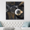 Leinwanddruck Abstraktes Bild in Schwarz und Gold Canone Arturo Armenti Sales
