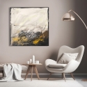Moderner abstrakter Kunstdruck auf Leinwand Winter Melody H. Romero Verkauf