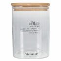 Victionary Kaffeebehälter aus Glas 10x10x14cm mit Bambusdeckel Sales