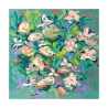 Abstraktes Blumenbild mit buntem Druck Waterlily Pond Kelly Parr Angebot