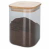 Victionary Kaffeebehälter aus Glas 10x10x14cm mit Bambusdeckel Rabatte