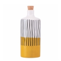 Keramik-Tisch-Ölflasche 866 ml mit Korkverschluss Venice Lido Aktion