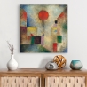 Moderner abstrakter Leinwanddruck Red Balloon Paul Klee Verkauf