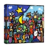Moderne Leinwanddruck Landschaft bunt Educatissimo Caos Wallas Aktion