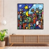 Moderne Leinwanddruck Landschaft bunt Educatissimo Caos Wallas Verkauf