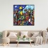 Moderne Leinwanddruck Landschaft bunt Educatissimo Caos Wallas Sales