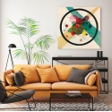 Moderne abstrakte Leinwanddruck "Circles in a Circle" von Wassily Kandinsky Verkauf