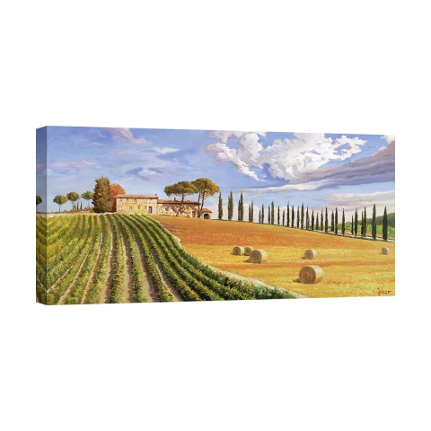 Leinwandbild zeitgenössische Landschaft Toskana-Hügel Adriano Galasso Aktion