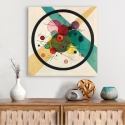 Moderne abstrakte Leinwanddruck "Circles in a Circle" von Wassily Kandinsky Sales