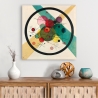 Moderne abstrakte Leinwanddruck "Circles in a Circle" von Wassily Kandinsky Sales