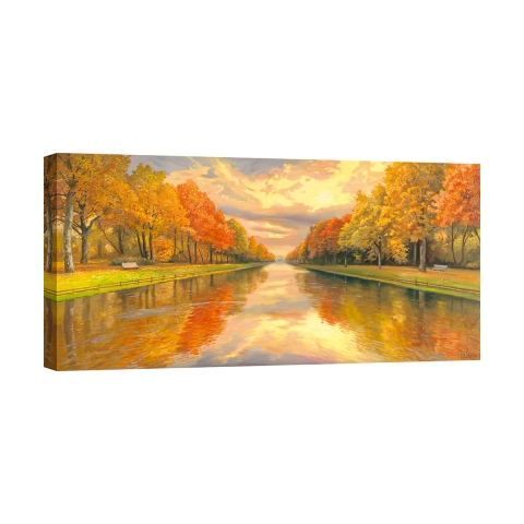 Leinwandbild Wald und Forst Boulevard am Wasser Adriano Galasso Aktion