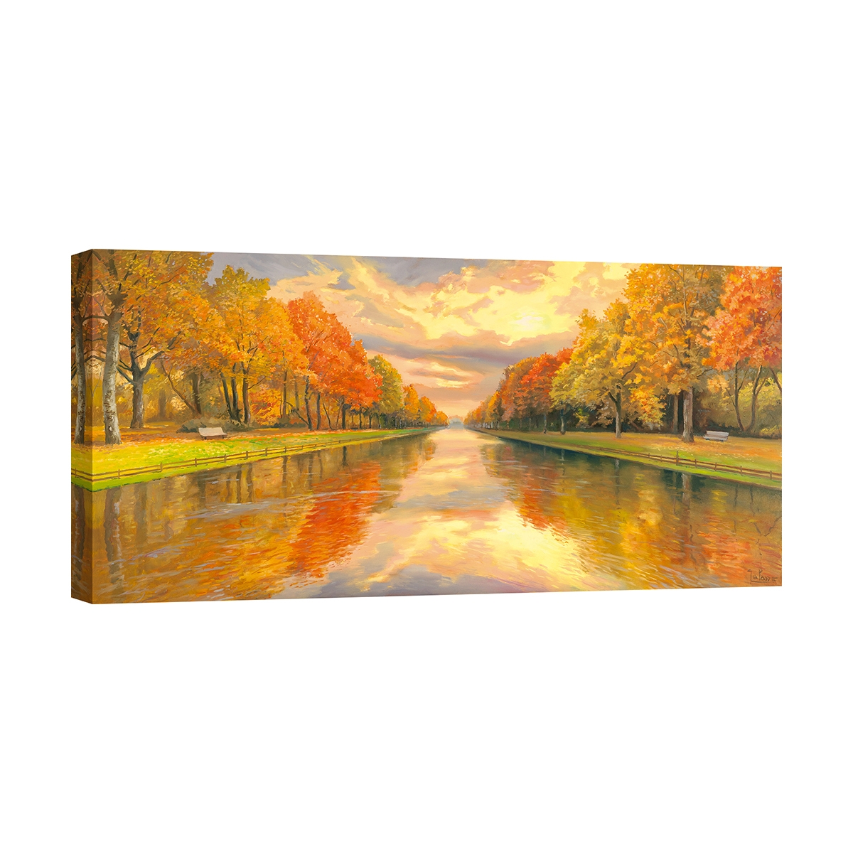 Leinwandbild Wald und Forst Boulevard am Wasser Adriano Galasso Aktion