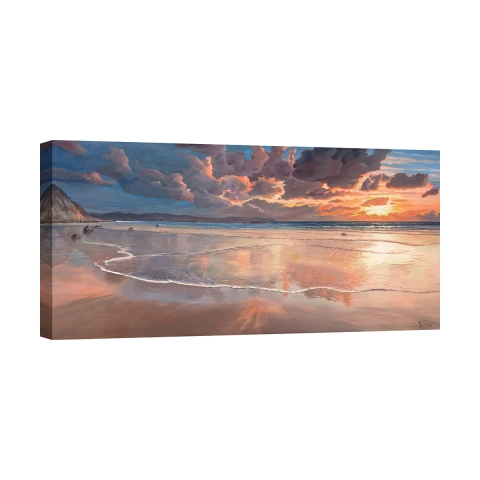 Leinwandbild Meereslandschaft Sonnenaufgang über dem Meer Adriano Galasso Aktion