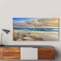 Leinwanddruck auf Canvas Sonnenuntergang am Strand Adriano Galasso Sales
