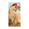 Leinwanddruck Dame mit floralen Verzierungen Sommer Alphonse Mucha Angebot