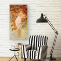 Leinwanddruck im floralen Jugendstil "Primavera" von Alphonse Mucha Sales