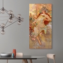 Leinwanddruck Bild Frau Art Nouveau Herbst Alphonse Mucha Sales