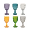 Set aus 6 farbigen Gläsern im exotischen Design Marrakech Aktion