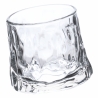 Set mit 6 retro-dekorierten Vintage Schnapsgläsern, kippbar aus Glas Angebot