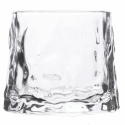 Set mit 6 retro-dekorierten Vintage Schnapsgläsern, kippbar aus Glas Lagerbestand