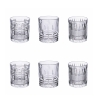 Set mit 6 Wassergläsern für den Tisch aus klarem Glas New Vintage Aktion