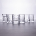 Set mit 6 Wassergläsern für den Tisch aus klarem Glas New Vintage Verkauf