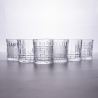 Set mit 6 Wassergläsern für den Tisch aus klarem Glas New Vintage Verkauf