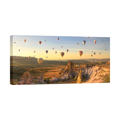 Naturbild auf Leinwanddruck Heißluftballons in Kappadokien Pangea Images Aktion