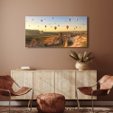 Naturbild auf Leinwanddruck Heißluftballons in Kappadokien Pangea Images Sales