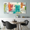 Moderner abstrakter Kunstdruck auf Leinwand Paused Events Anne Munson Sales