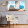 Leinwanddruck mit Fenster zum Meer Ocean Escape Pierre Benson Verkauf